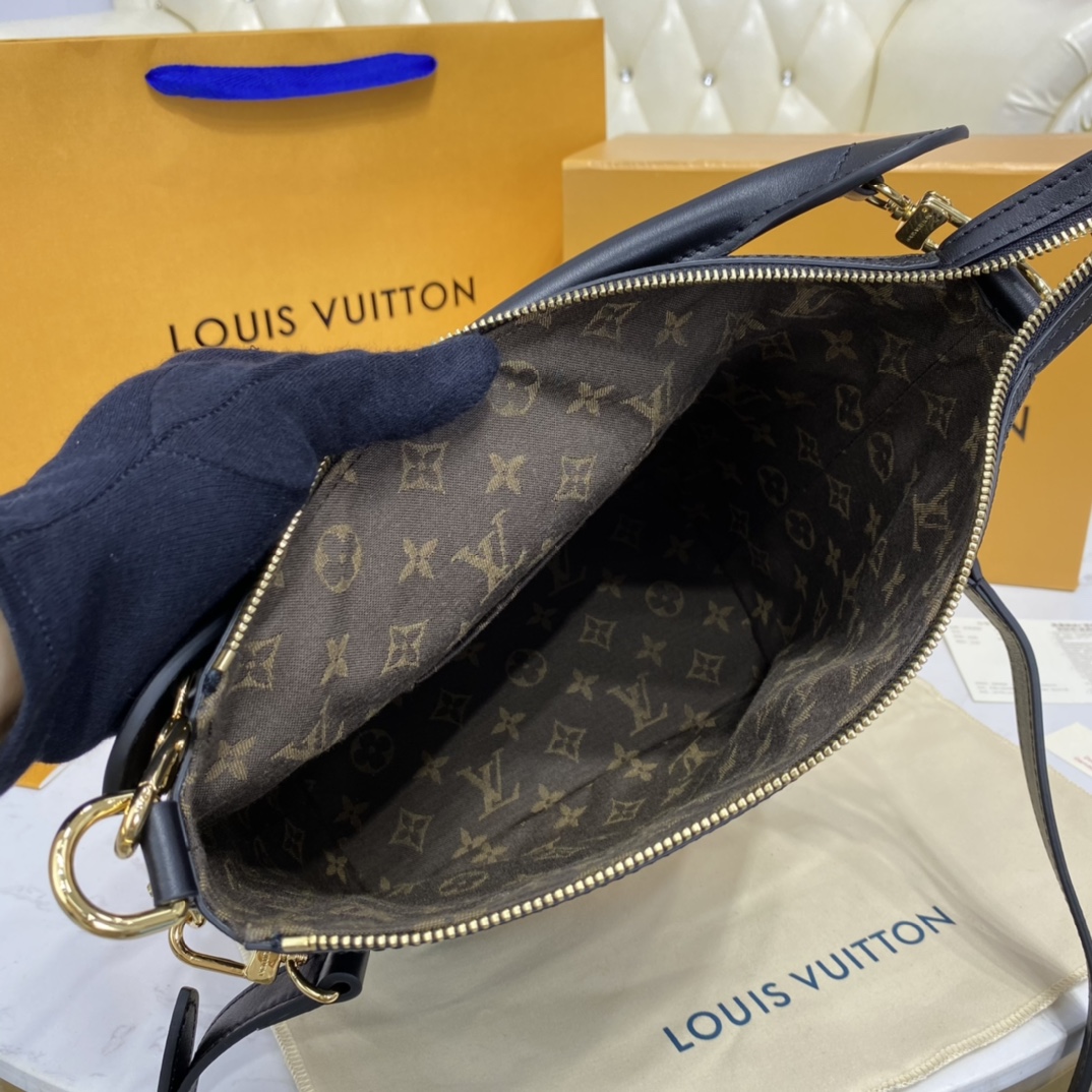 Louis Vuitton CRUISER PM Handbag Calfskin Leather M57934 Black